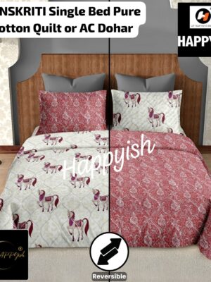 HAPPYish Sanskriti Quilt Single Bed Reversible Quilts