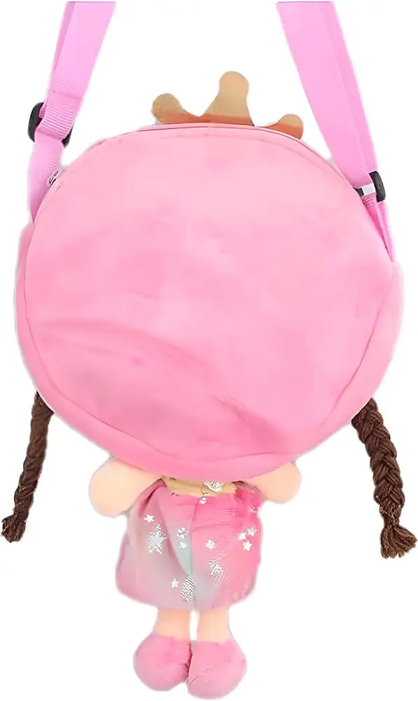 Doll Shape Sling Crossbody Bag for Kids – Cute Plush Bunny, Teddy & Unicorn