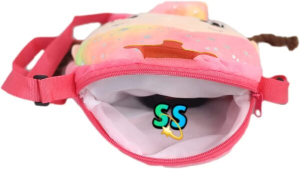 Doll Shape Sling Crossbody Bag for Kids – Cute Plush Bunny, Teddy & Unicorn