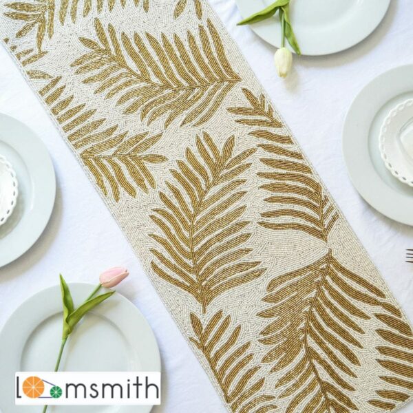 BEADED TABLE RUNNER