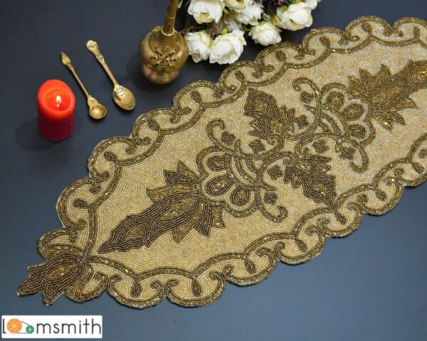 BEADED TABLE RUNNER