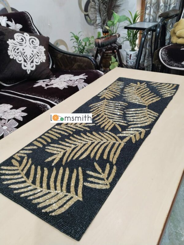 BEADED TABLE RUNNER