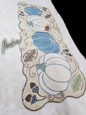 BEADS STONE WORK DINING RUNNER