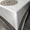 6 SEATER DINING TABLE COVER WITH CUT WORK BORDER