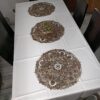6 SEATER DINING TABLE COVER WITH CUT WORK BORDER
